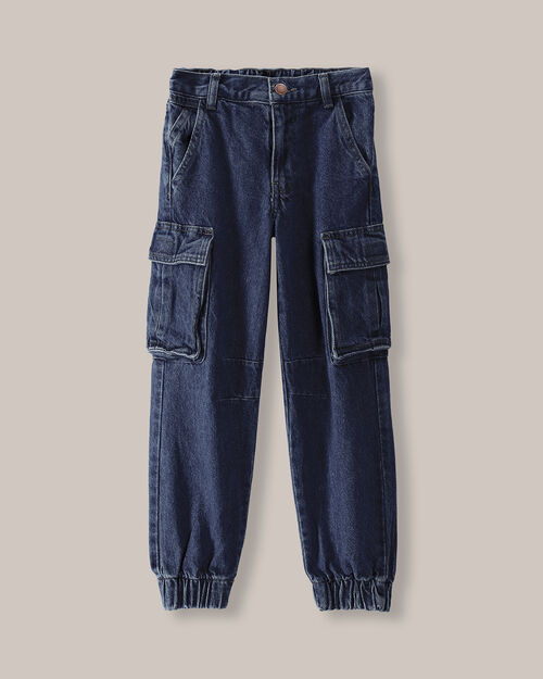 Jogger De Mezclilla Azul Marino